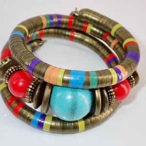 HENGYID African Bracelet Tribal Bracelet Ethnic Bracelet Rope Stretch Snake Band